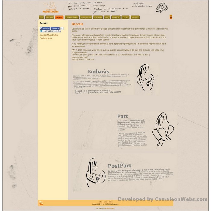 Pàgina que-oferim: maresdoules-cat - projecte web de Camaleon Webs